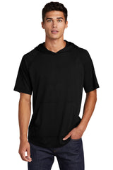 Sport-Tek Men's PosiCharge Tri-Blend Wicking Short Sleeve Hoodie