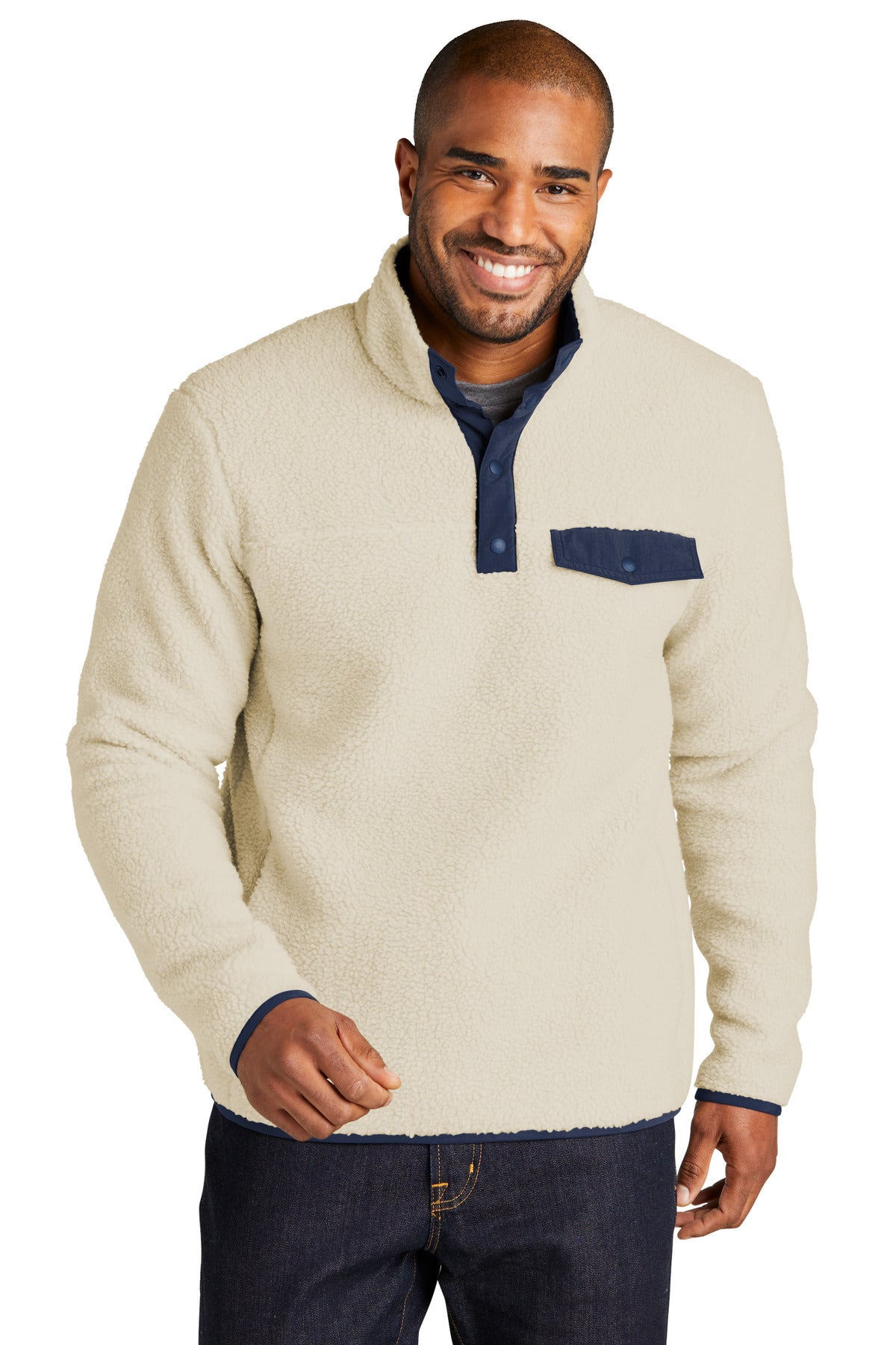 Port Authority Men's Camp Fleece Snap Pullover F140