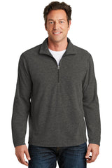 Port Authority Men's Heather Microfleece 1/2-Zip Pullover. F234