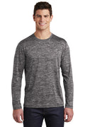 Sport-Tek Men's PosiCharge Long Sleeve Electric Heather Tee