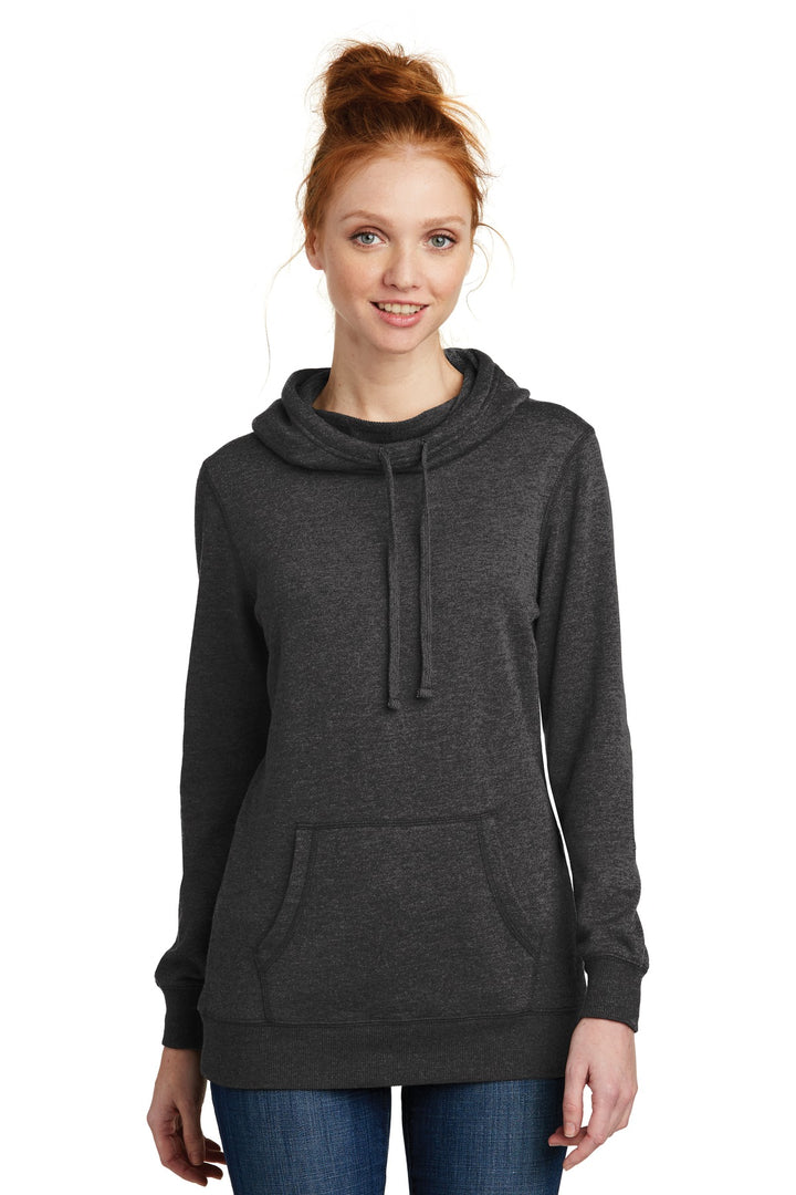 District Women's Lightweight Fleece Hoodie. DM493 District