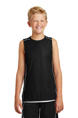 Sport-Tek Youth PosiCharge Mesh Reversible Sleeveless Tee YT555