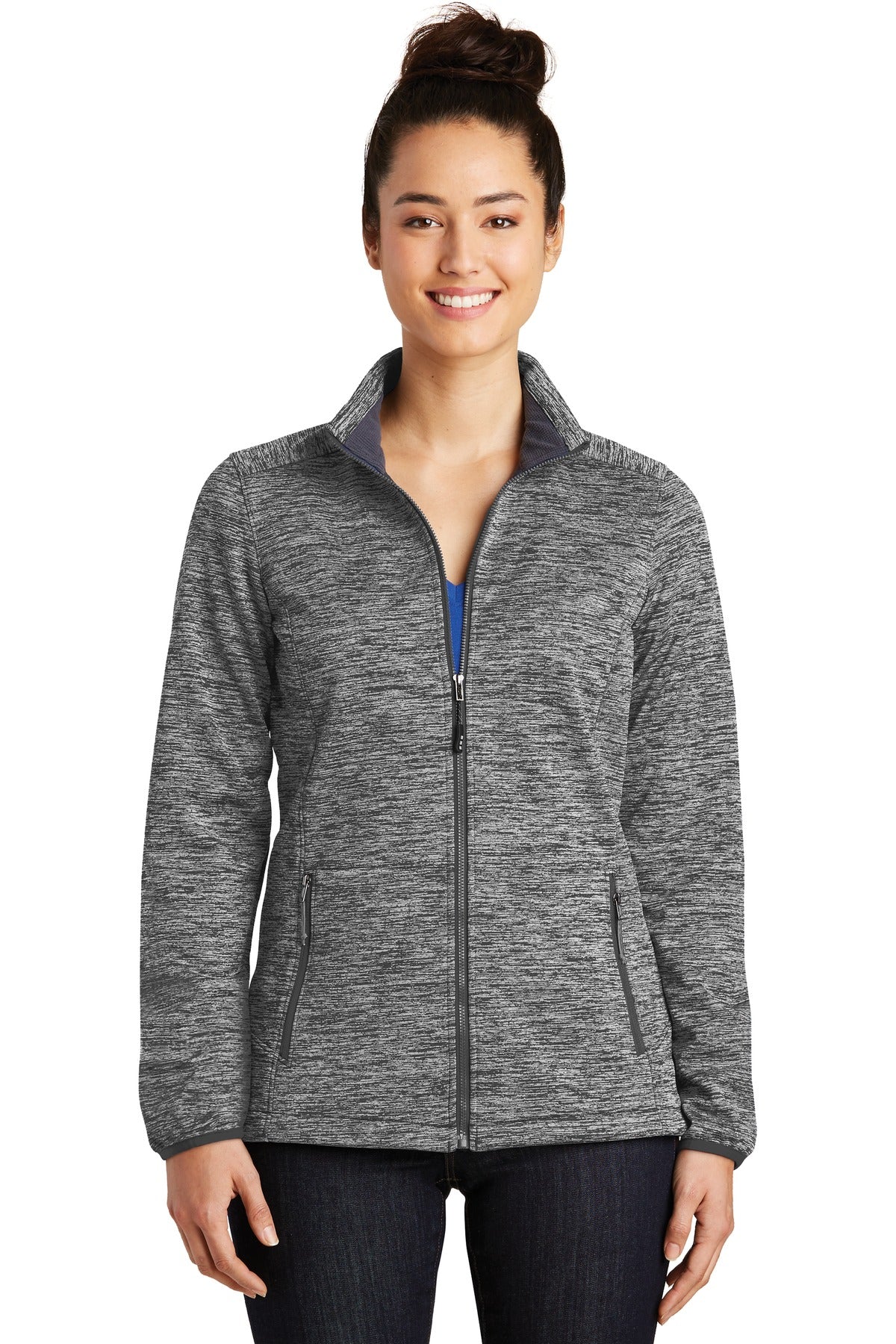 Sport-Tek Women's PosiCharge Electric Heather Soft Shell Jacket. LST30