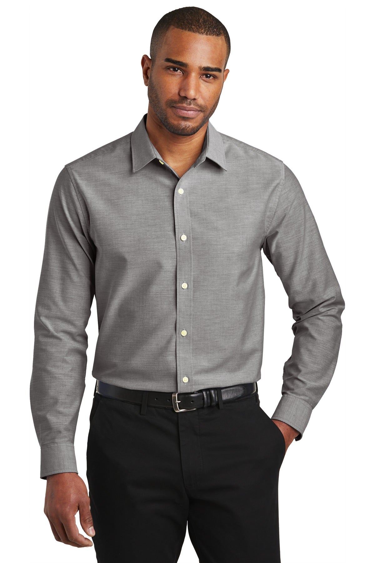 Port Authority Men's Slim Fit SuperPro Oxford Shirt. S661