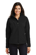 Port Authority Women's Textured Soft Shell Jacket. L705