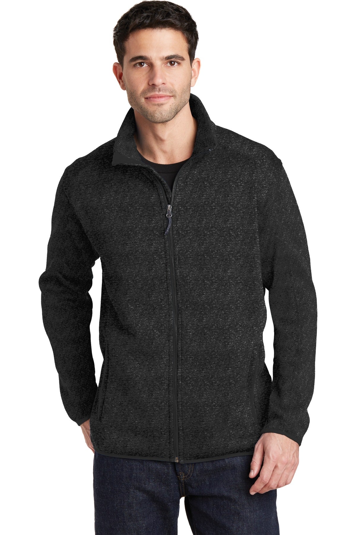 Port Authority Men's Sweater Fleece Jacket. F232