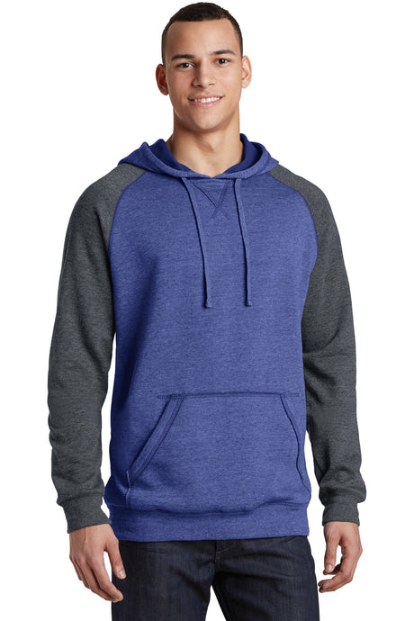District Young Men's Lightweight Fleece Raglan Hoodie. DT196 District