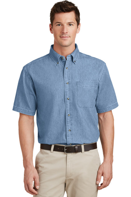 Port & Company Men's Short Sleeve Value Denim Shirt Port & Company