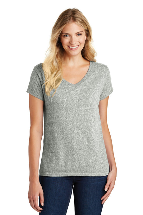 District Women's Astro V-Neck Tee. DM465A District