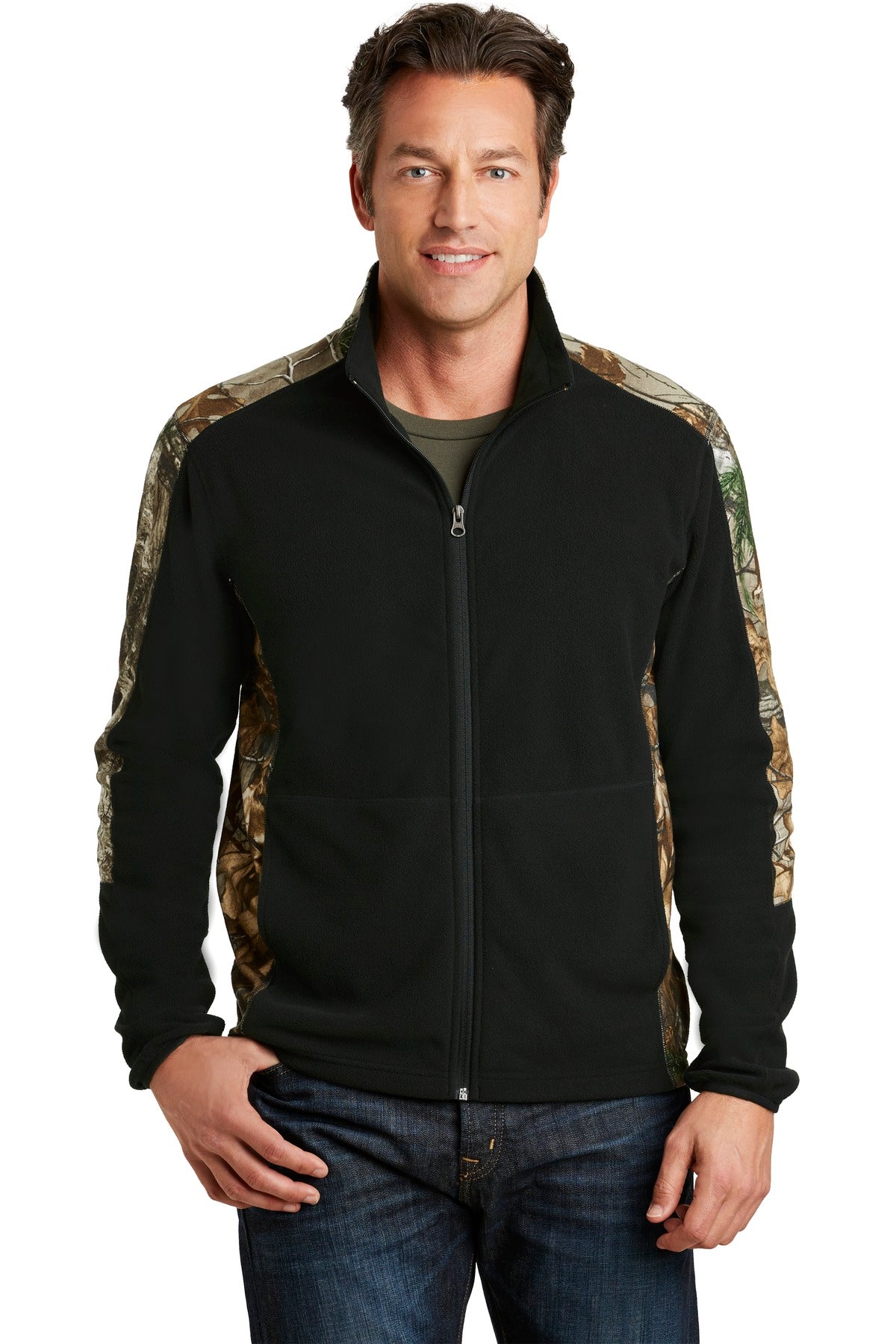 Port Authority Men's Camouflage Microfleece Full-Zip Jacket. F230C