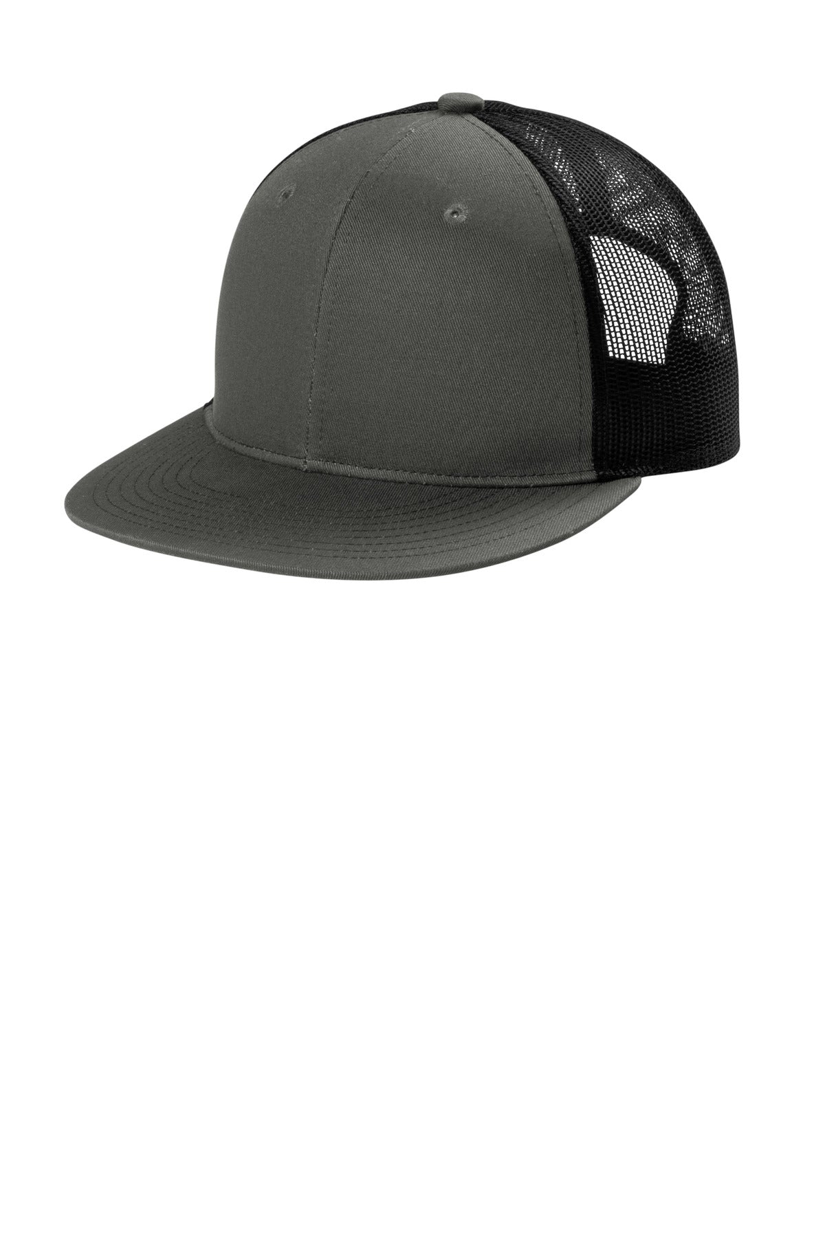 Port Authority Snapback Flat Bill Trucker Cap