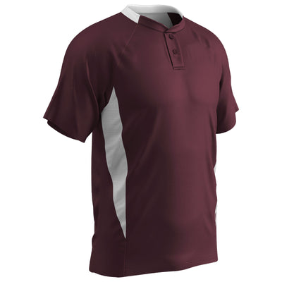 Champro Clean-Up Adult 2-Button Baseball Jersey