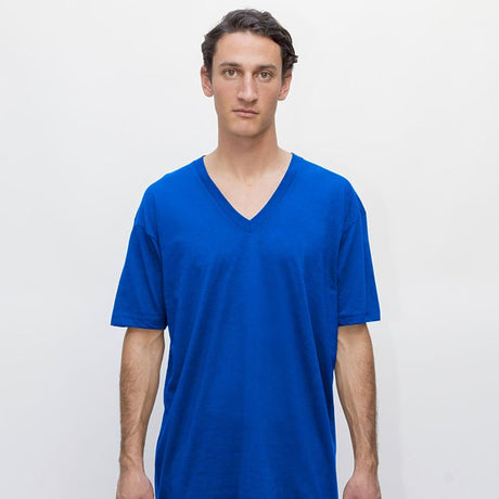 Los Angeles Apparel Unisex USA-Made Fine Jersey V-Neck T-Shirt Los Angeles Apparel