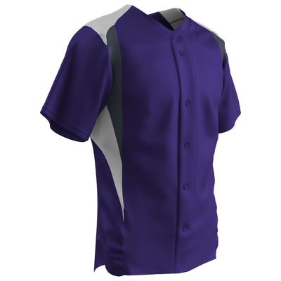 Champro Bull Pen Men's Full Button Baseball Jersey