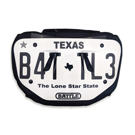 Battle "Texas Plate" Chrome Adult Football Back Plate Battle
