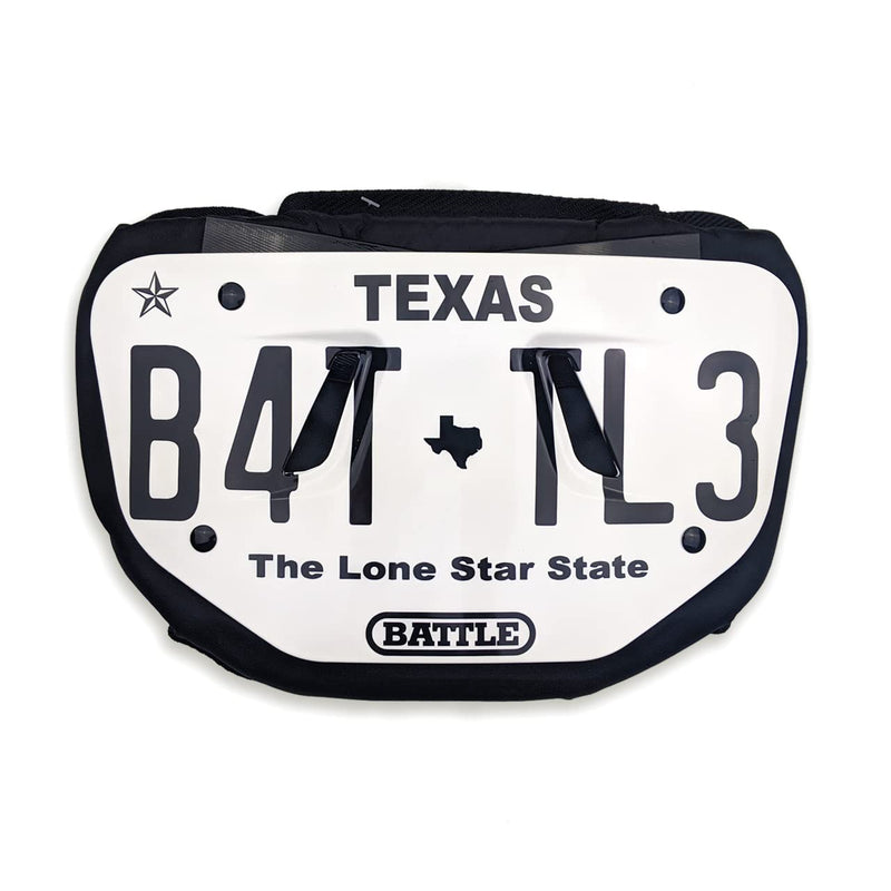 Battle "Texas Plate" Chrome Adult Football Back Plate