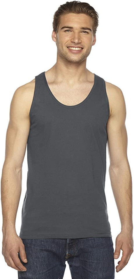 American Apparel Men's USA-Made Fine Jersey Tank American Apparel