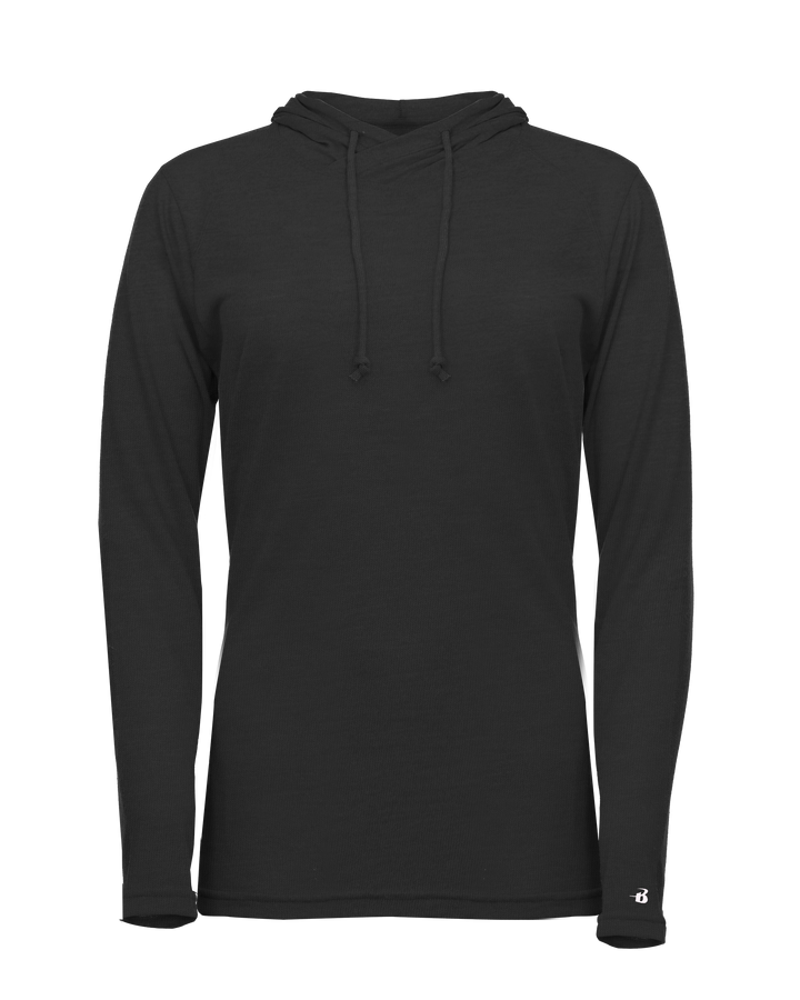 Badger Women's Tri-Blend Surplice Hooded Tee Badger