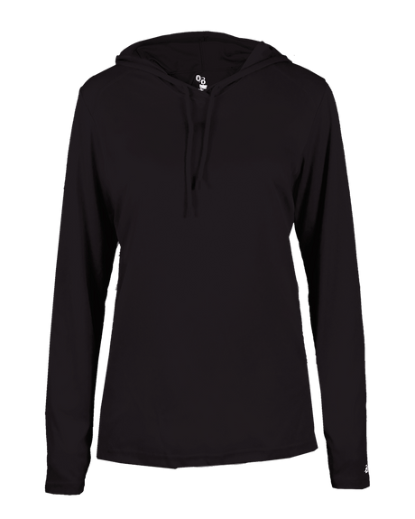 Badger 4165 Women's B-Core Long-Sleeve Hooded Tee Badger