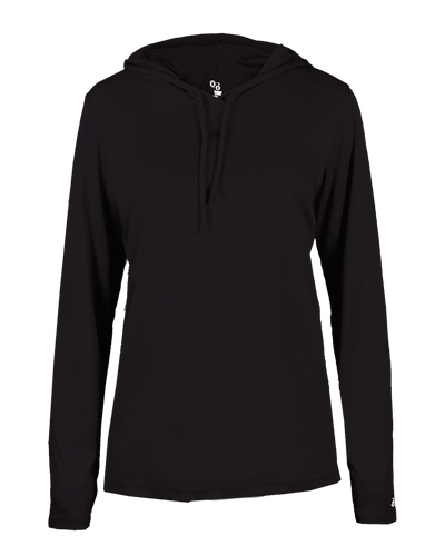 Badger 4165 Women's B-Core Long-Sleeve Hooded Tee