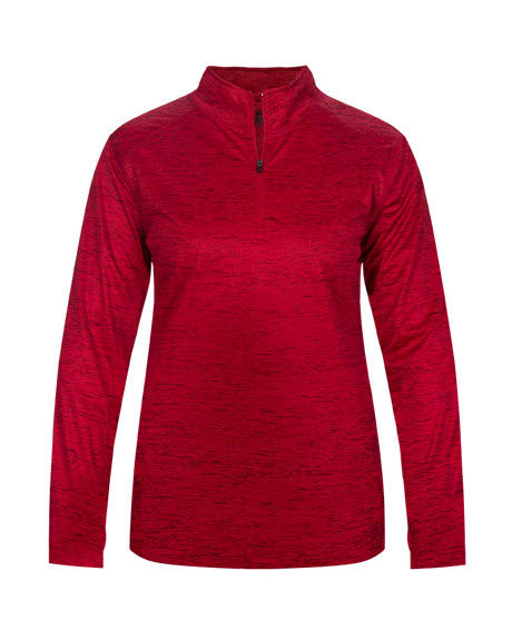 Badger 4173 Women's Tonal Blend 1/4 Zip Pullover Badger