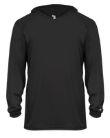 Badger 2105 Youth B-Core Long-Sleeve Hooded Tee Badger