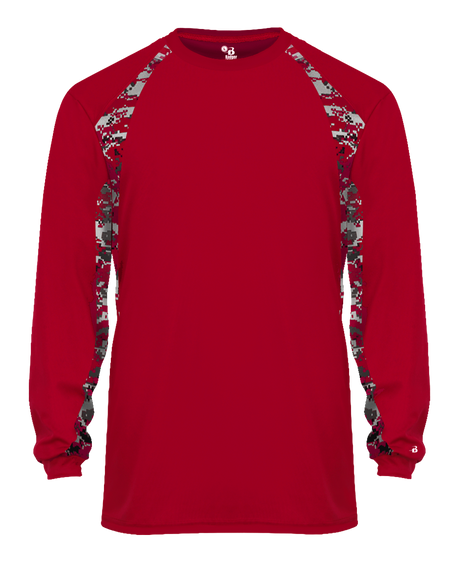 Badger Men's Digital Hook Long-Sleeve Tee Badger