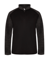 Badger Men's Sport Tonal Blend 1/4 Zip Badger