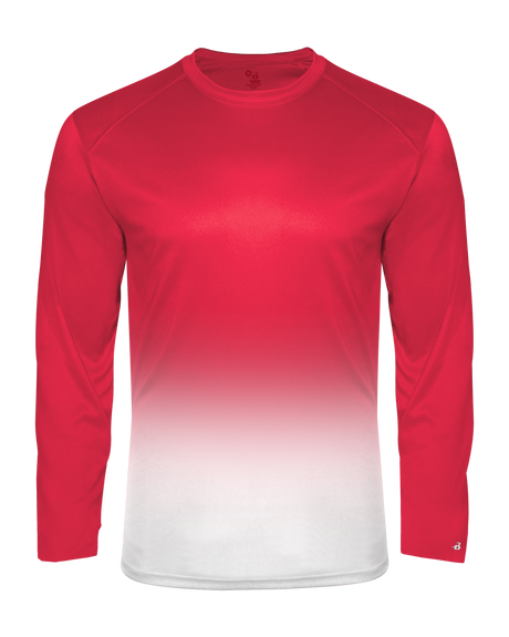 Badger 2204 Youth Ombre Long-Sleeve Tee Badger