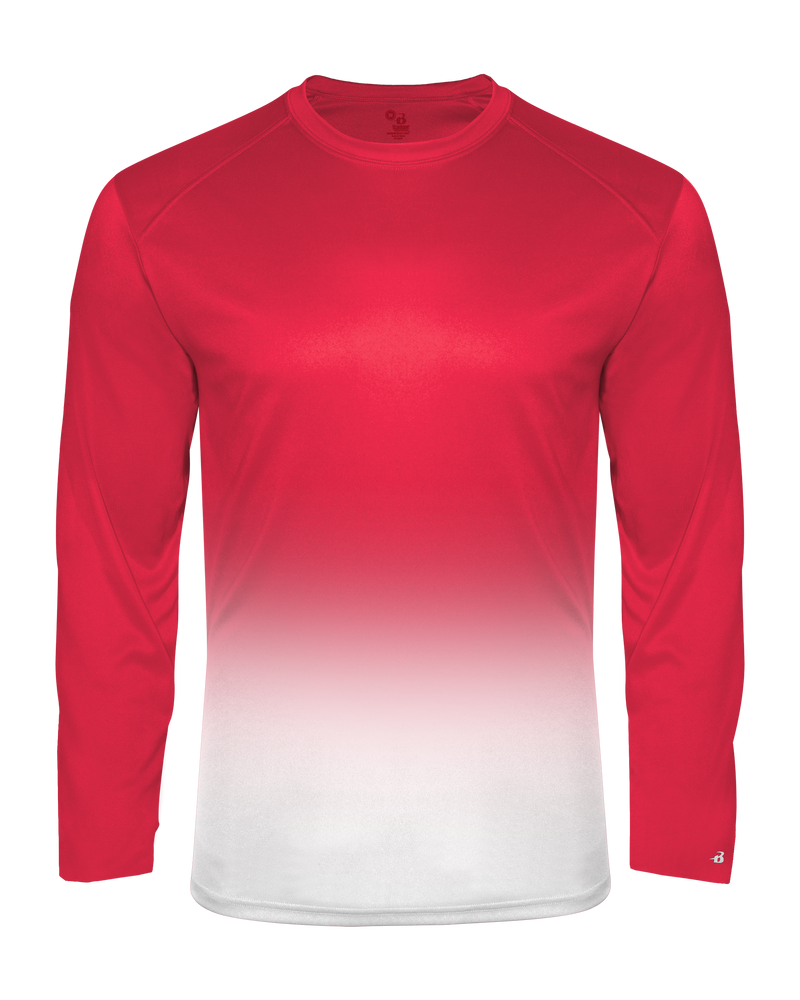 Badger 2204 Youth Ombre Long-Sleeve Tee