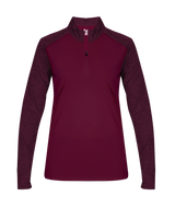 Badger Women's Sport Tonal Blend 1/4 Zip Badger
