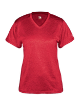 Badger Women's Pro Heather V-Neck Tee Badger