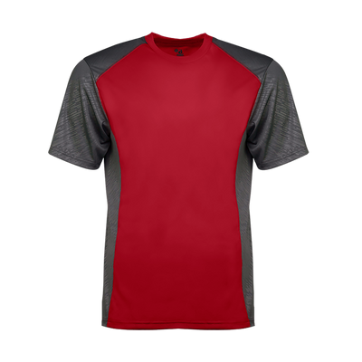 Badger Men's Line Embossed Colorblock Tee