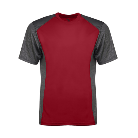 Badger Men's Line Embossed Colorblock Tee Badger