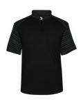 Badger Men's Sport Stripe Short-Sleeve 1/4 Zip Badger