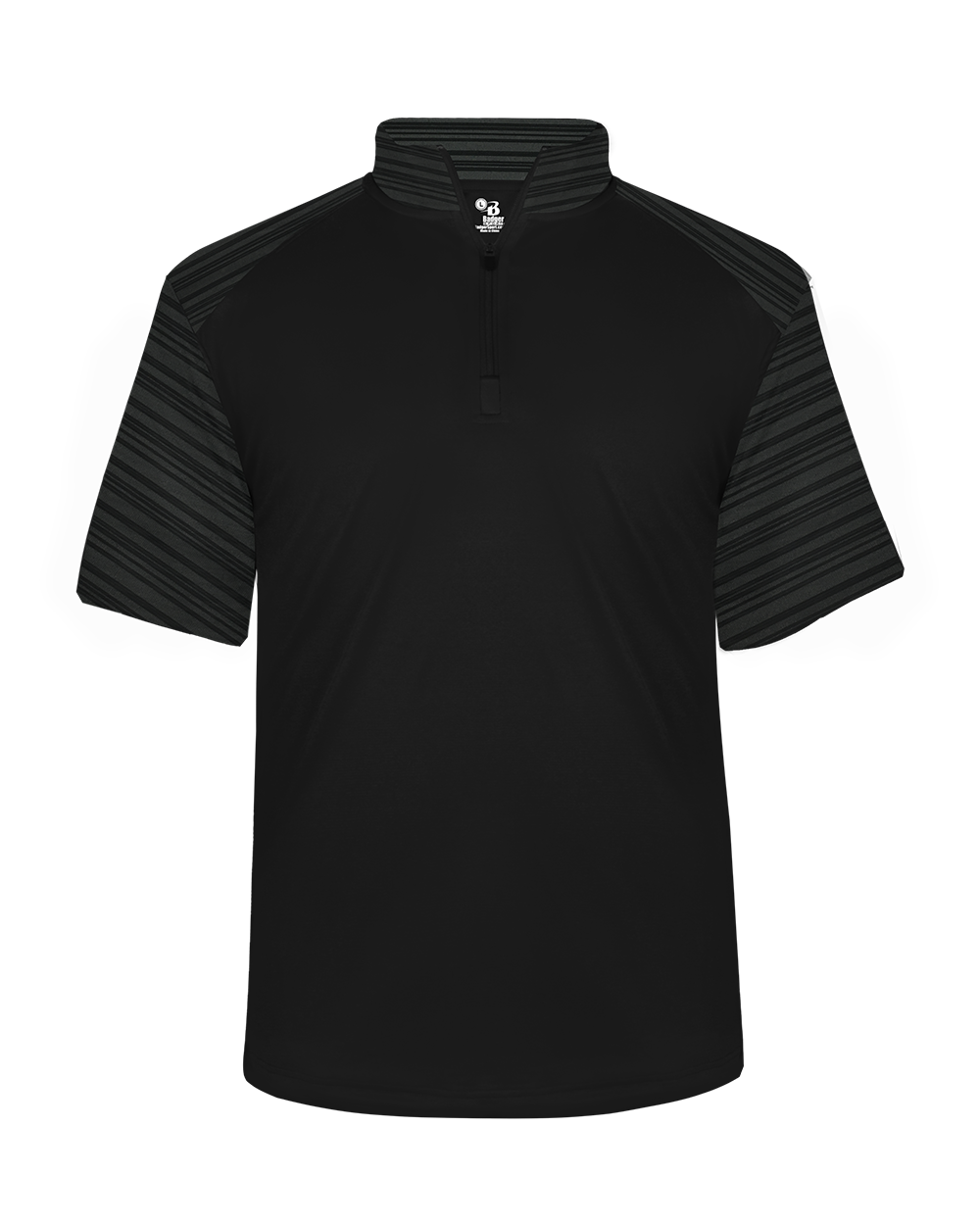 Badger Men's Sport Stripe Short-Sleeve 1/4 Zip Badger