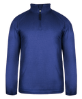 Badger Men's Pro 1/4 Zip Heather Fleece Badger