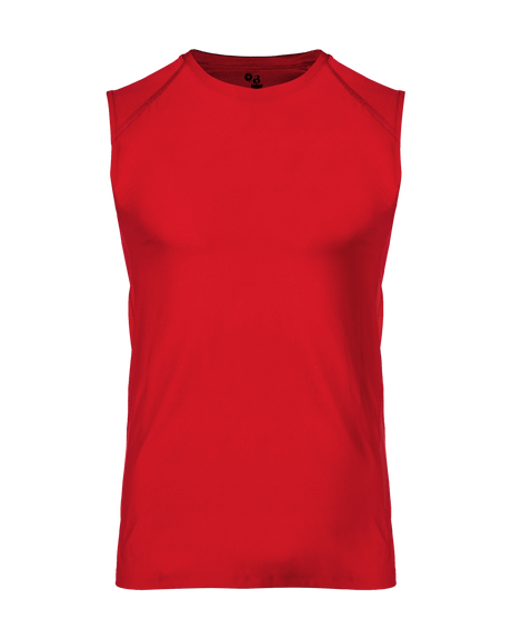 Badger Men's Fitted Battle Sleeveless Tee Badger