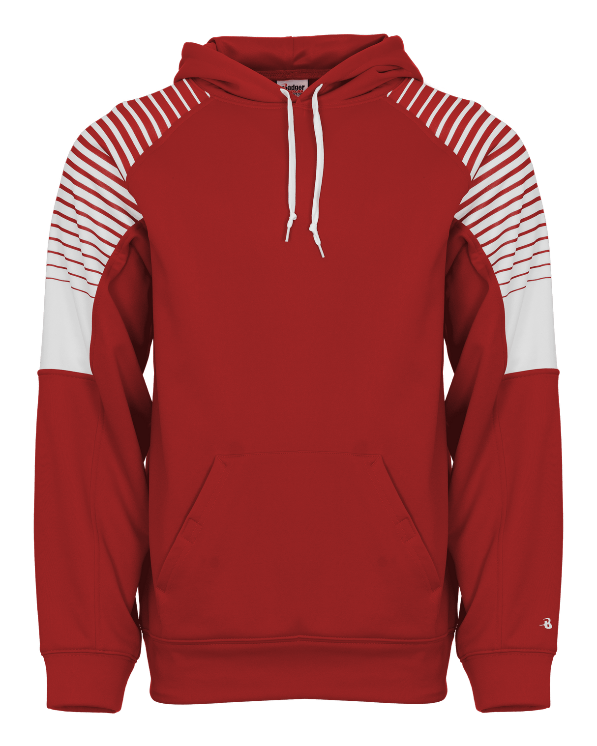 Badger Men's Lineup Fleece Hoodie Badger
