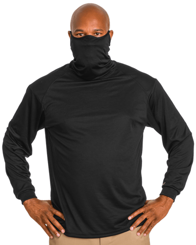 Badger Men's 2B1 Long-Sleeve Performance Tee with Mask