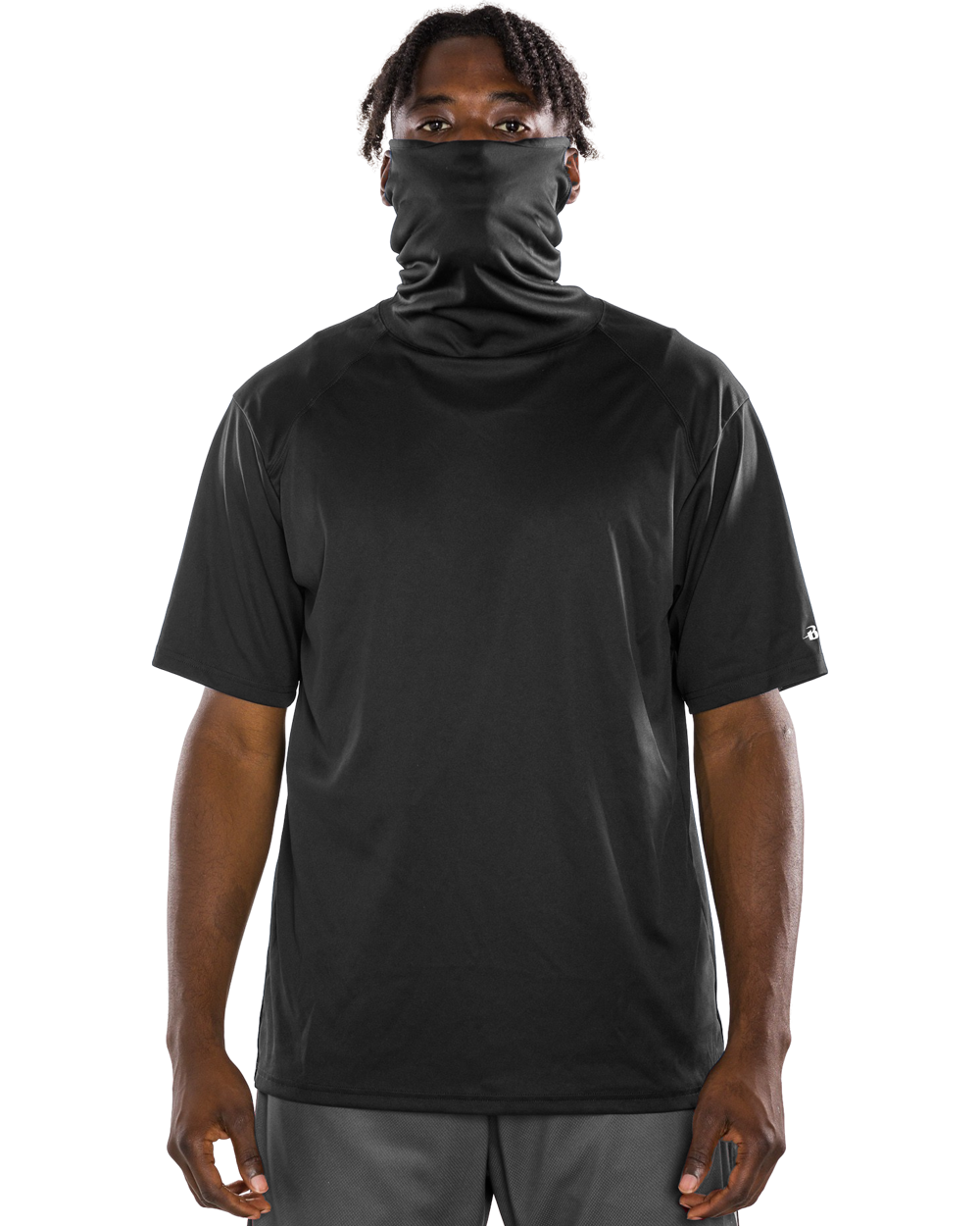 Badger Men's 2B1 Performance Tee with Mask Badger