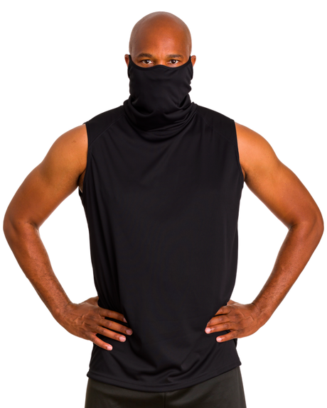 Badger Men's 2B1 Sleeveless Performance Tee with Mask Badger