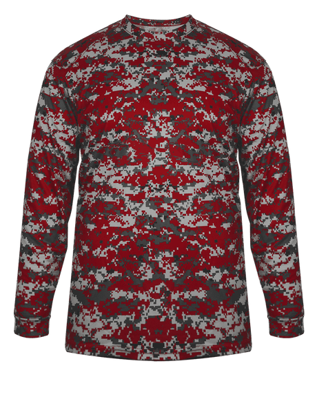 Badger Youth Digital Long-Sleeve Tee Youth Apparel Shirts & Tops