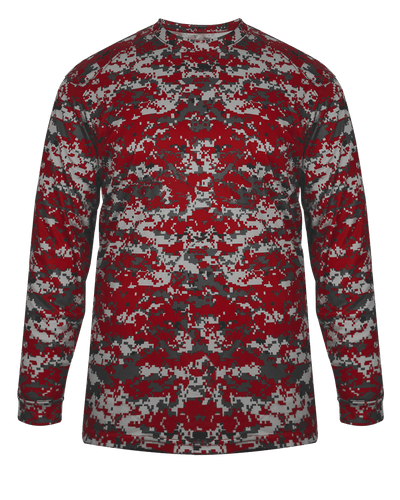 Badger Youth Digital Long-Sleeve Tee