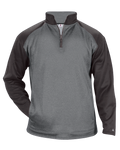 Badger Men's 1/4 Zip Sport Heather Tonal Fleece Badger