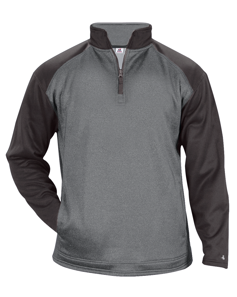 Badger Men's 1/4 Zip Sport Heather Tonal Fleece Badger
