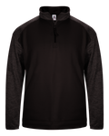Badger Men's 1/4 Zip Sport Tonal Blend Fleece Badger