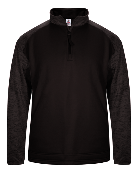 Badger Men's 1/4 Zip Sport Tonal Blend Fleece Badger