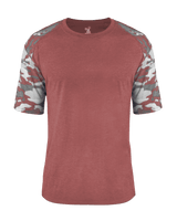 Badger Men's Vintage Camo Sport Tri-Blend Tee Badger
