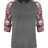 Badger Men's Vintage Camo Tri-Blend Baseball Tee Badger